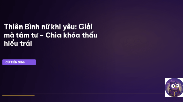 Thiên Bình nữ khi yêu