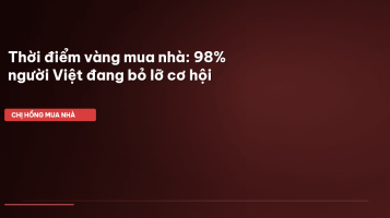 thời điểm vàng mua nhà