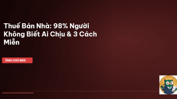 thuế TNCN bán nhà
