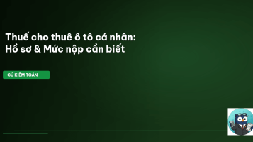 thuế cho thuê ô tô cá nhân