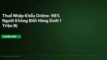 thuế nhập khẩu online