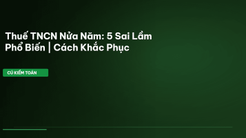 thuế tncn nửa năm