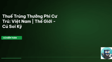 thuế trúng thưởng phi cư trú
