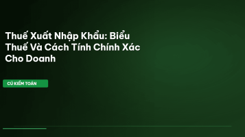 thuế xuất nhập khẩu