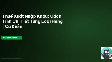 thuế xuất nhập khẩu