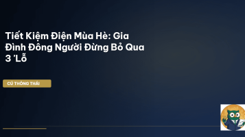 tiết kiệm tiền điện