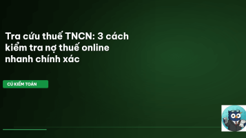 tra cứu thuế TNCN