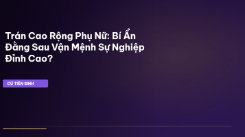 trán cao rộng phụ nữ