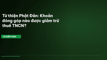 giảm trừ thuế từ thiện