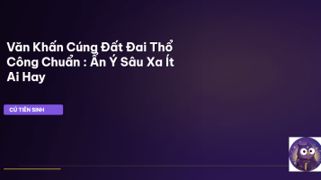 văn khấn cúng đất đai