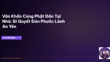 văn khấn cúng phật đản tại nhà