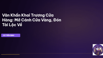 văn khấn khai trương