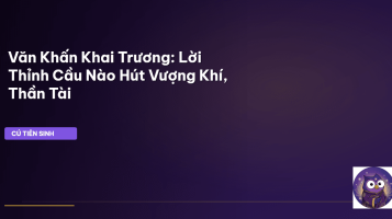 văn khấn khai trương