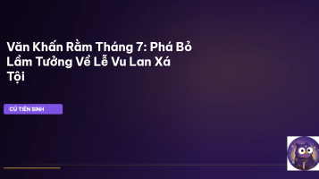 Văn Khấn Rằm Tháng 7