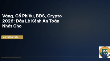 so sánh vàng cổ phiếu BĐS crypto 2026