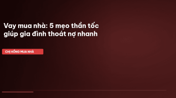 vay mua nhà