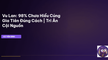 cúng gia tiên vu lan