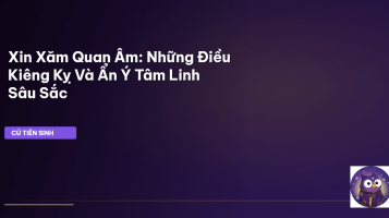 xin xăm Quan Âm