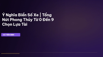 ý nghĩa biển số xe