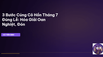 cúng cô hồn tháng 7