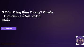 cúng rằm tháng 7