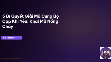 cung Bọ Cạp khi yêu