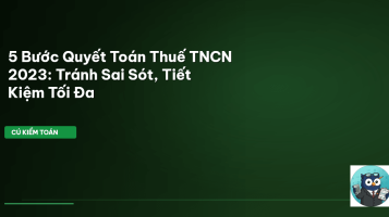 quyết toán thuế TNCN 2023