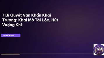 Văn khấn khai trương