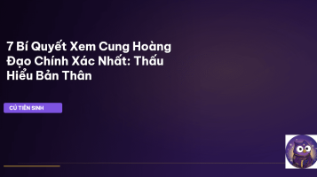 cung hoàng đạo chính xác