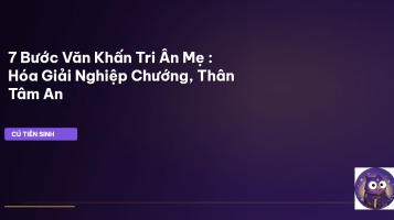văn khấn tri ân mẹ