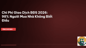 chi phí giao dịch bđs