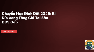chuyển mục đích đất 2026
