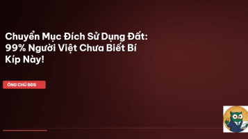 chuyển mục đích sử dụng đất