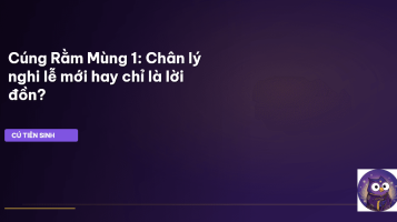 cúng rằm mùng 1 nghi lễ mới