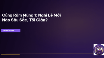 cúng rằm mùng 1 nghi lễ mới
