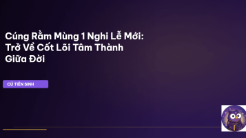 cúng rằm mùng 1 nghi lễ mới
