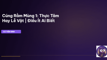 cúng rằm mùng 1