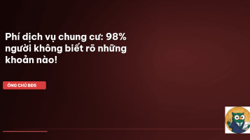 phí dịch vụ chung cư