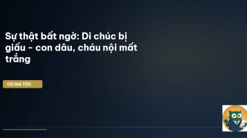 di chúc bị giấu